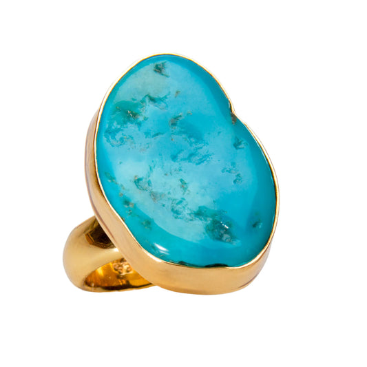 Charles Albert Sleeping Beauty Turquoise Adjustable Ring