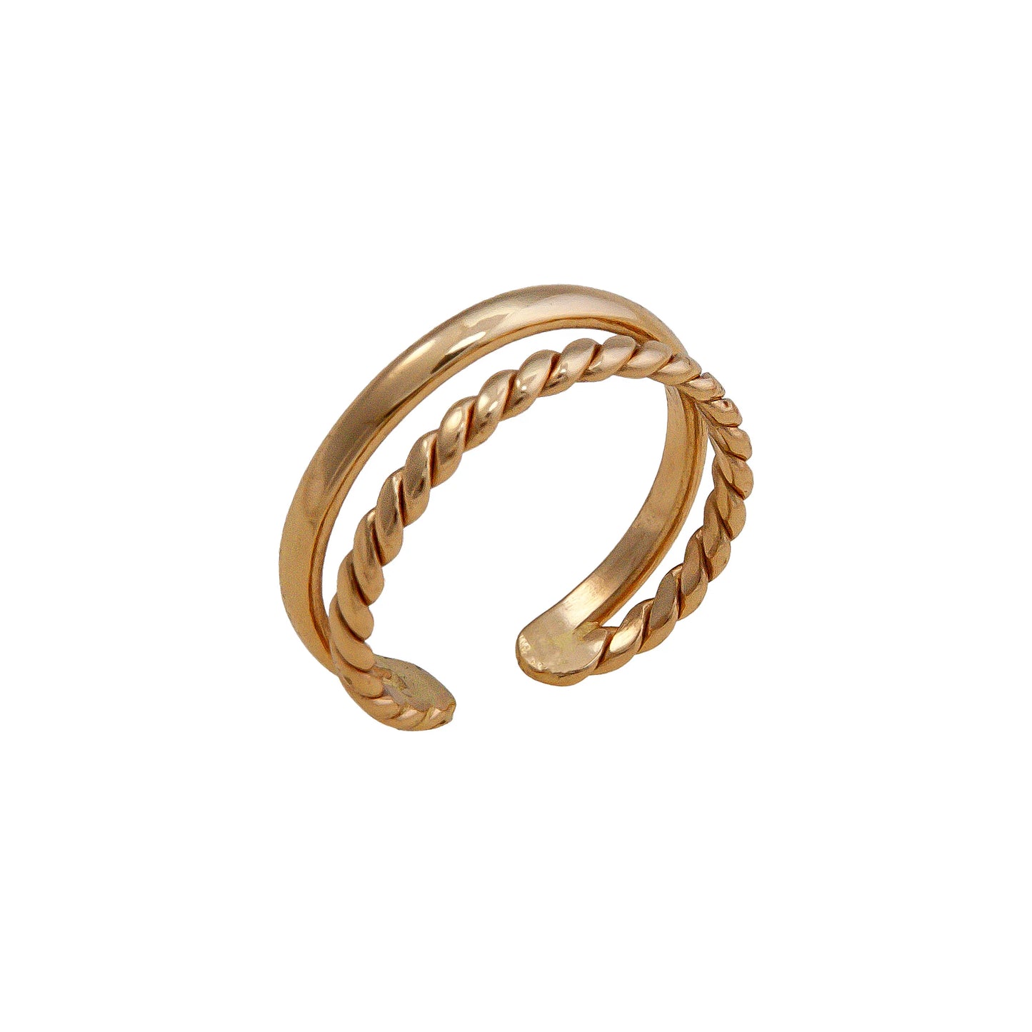 Charles Albert Double Band Twist Ring