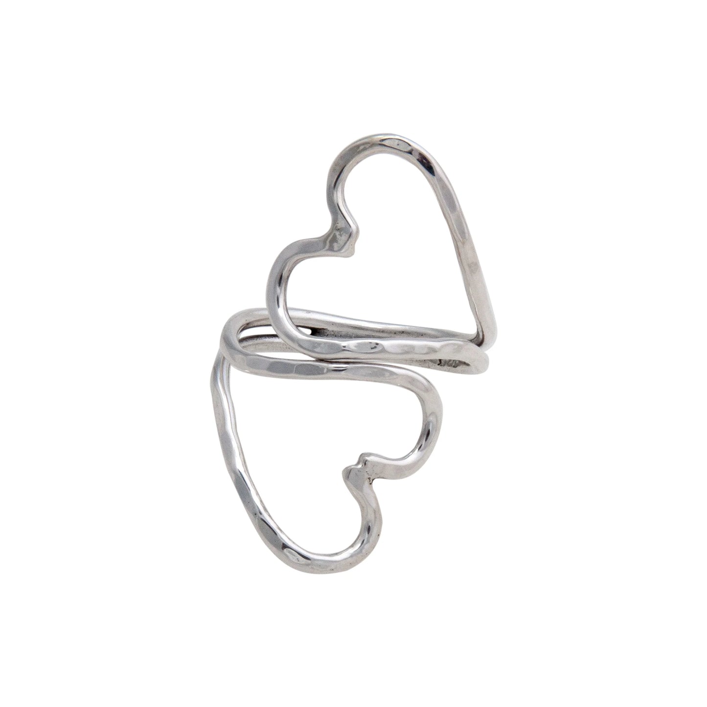 Charles Albert Double Heart Adjustable Ring