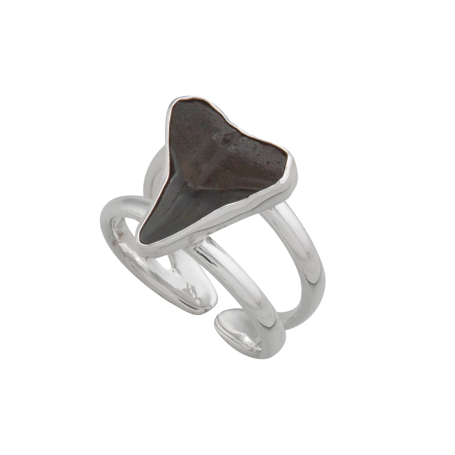 Charles Albert Shark Tooth Double Band Ring