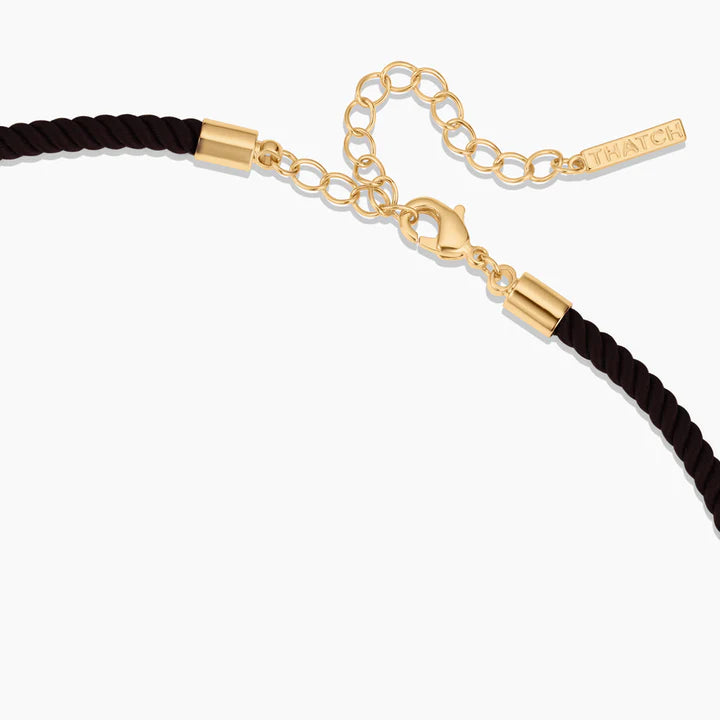 THATCH Coco Silk Cord Necklace - Noir