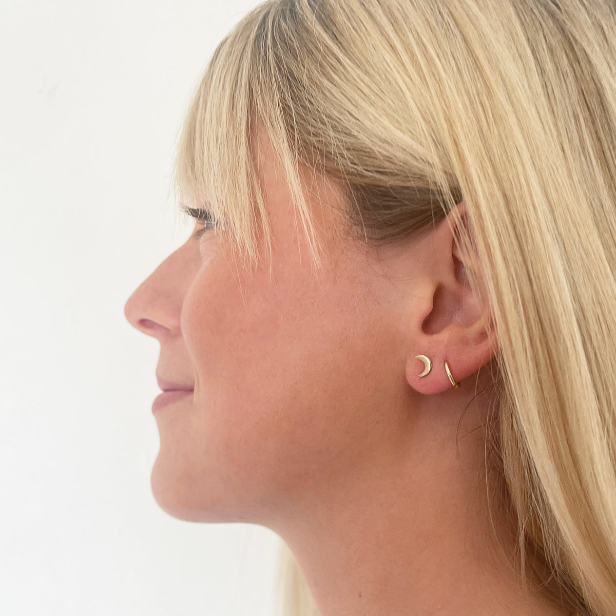 14k Tiny Shaped Studs