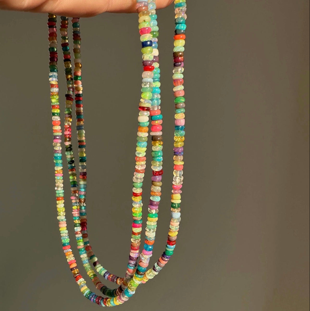 Anokhi Green - Ethiopian Opal Necklace