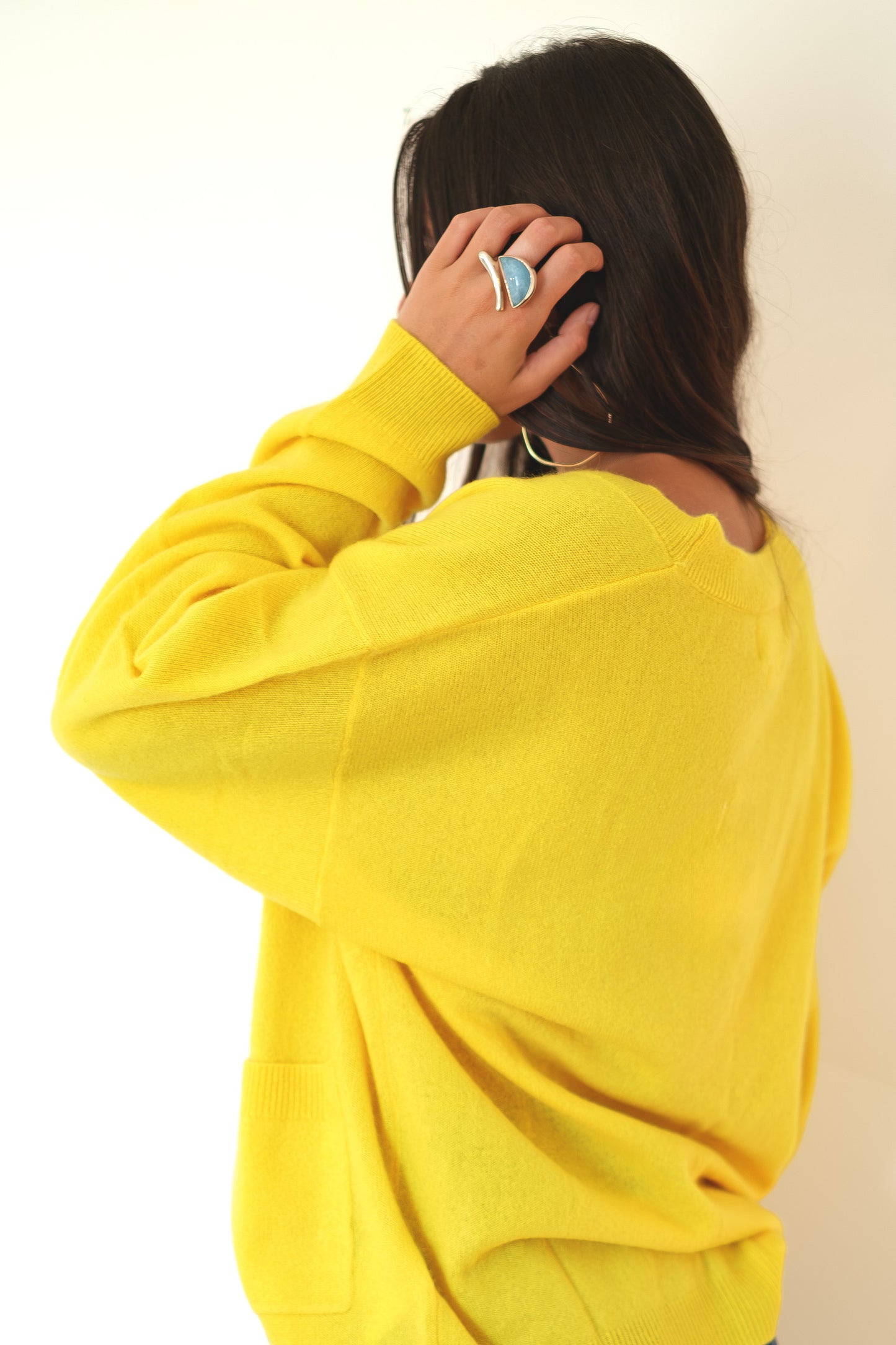 Crush Canggu Oversized Cardigan - Sunshine