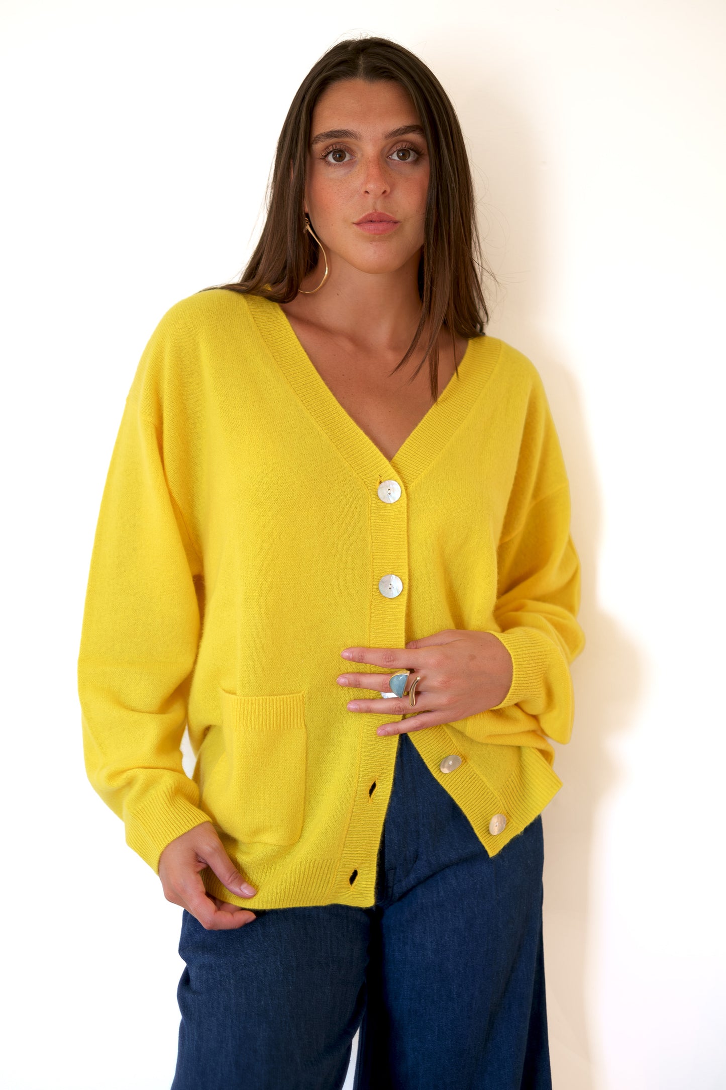 Crush Canggu Oversized Cardigan - Sunshine