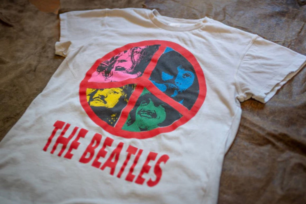 Madeworn Crop Beatles in Vintage White