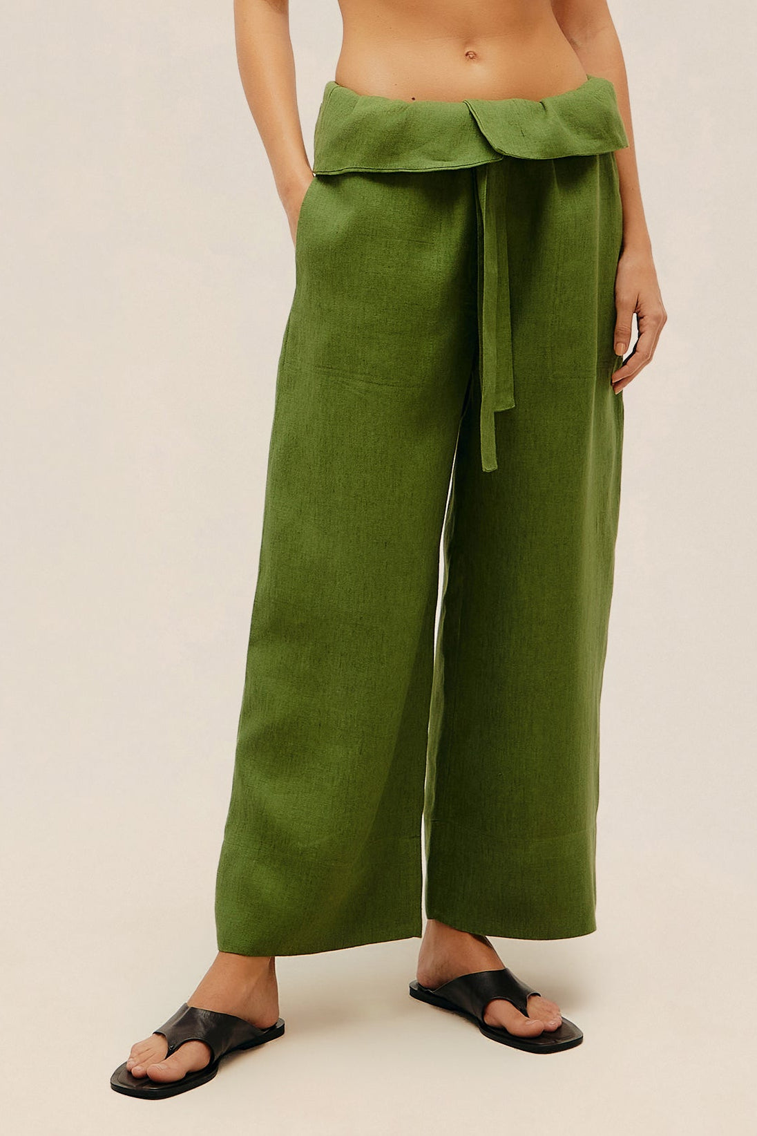 Haight-Grazi Pants in Olive Green