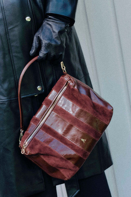 Craie Studio - Halo Stripe in Acajou Burgundy