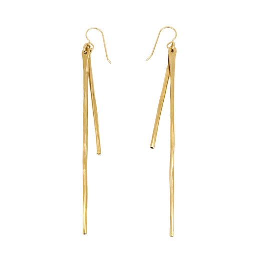 Hammered Sticks Earrings