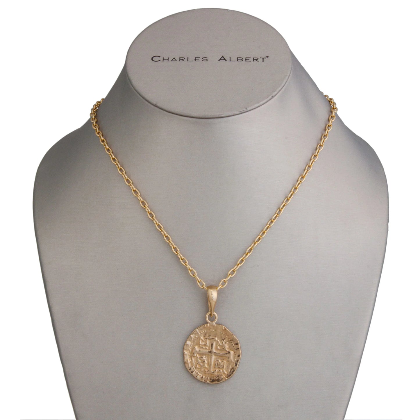 Charles Albert Replica Spanish Coin Pendant