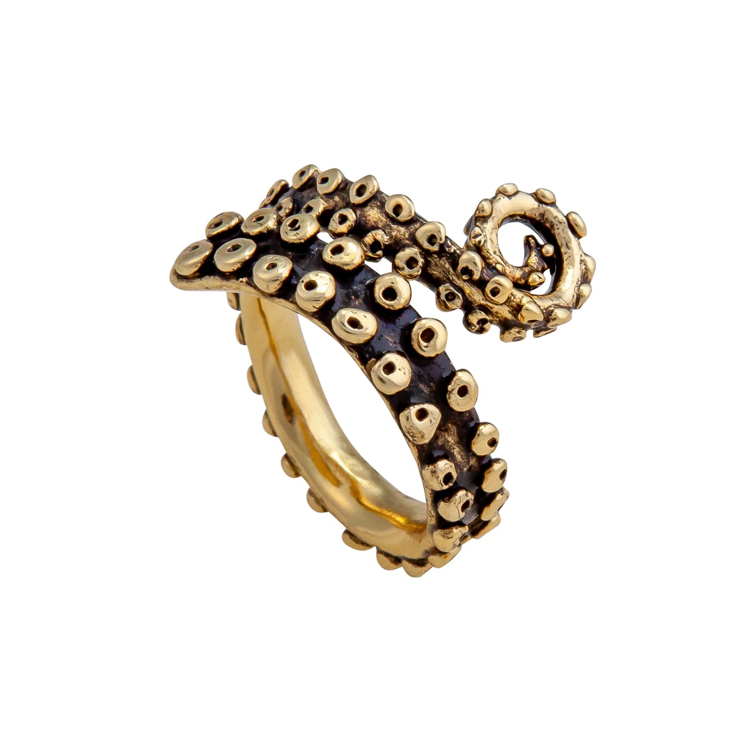 Charles Albert Alchemia Octopus Tentacles Oxidized Adjustable Ring