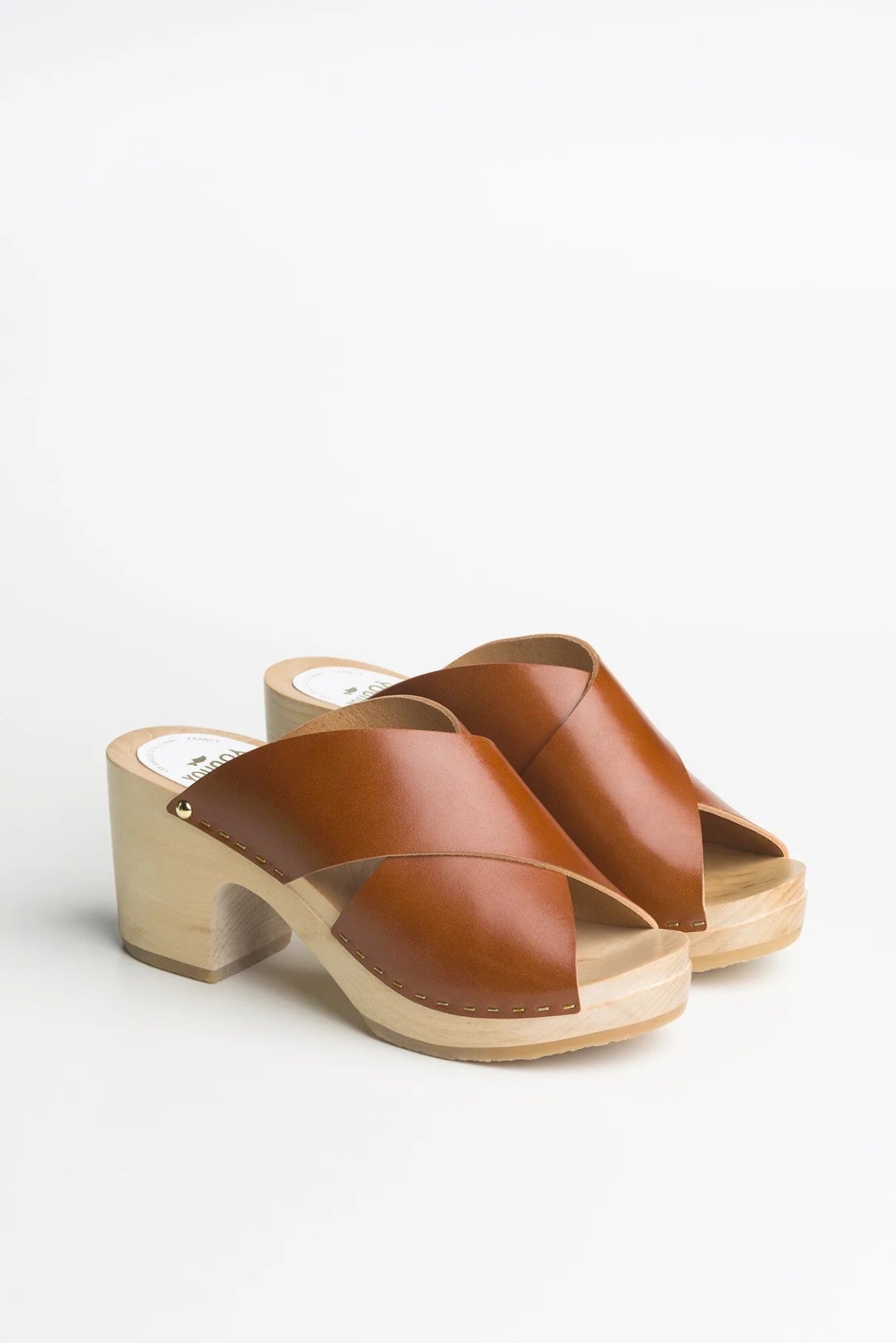 Sabot YouYou Yzis Vegetal | Leather + Camel