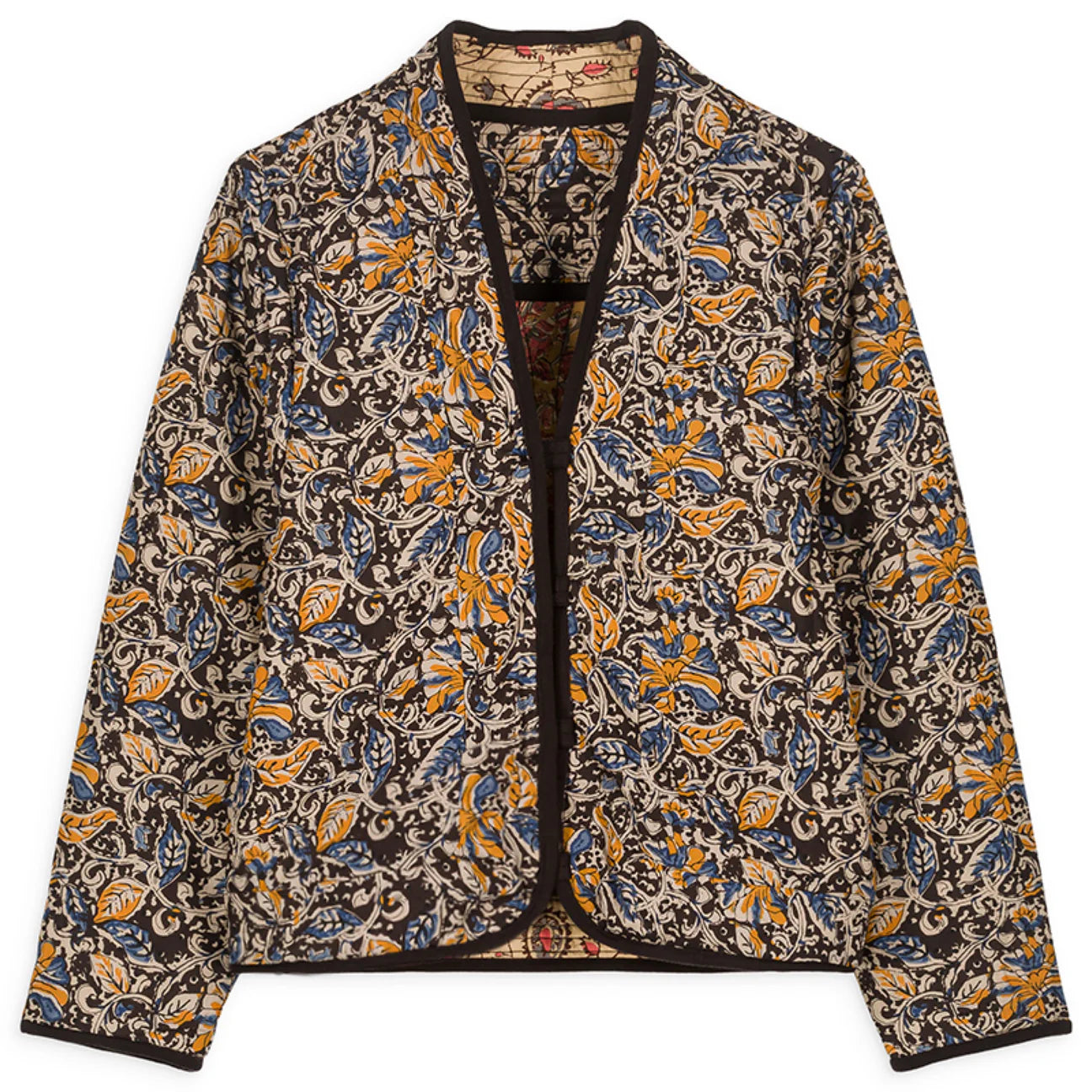 Louise Misha Reversible Nelina Jacket - Honey Charcoal Poem