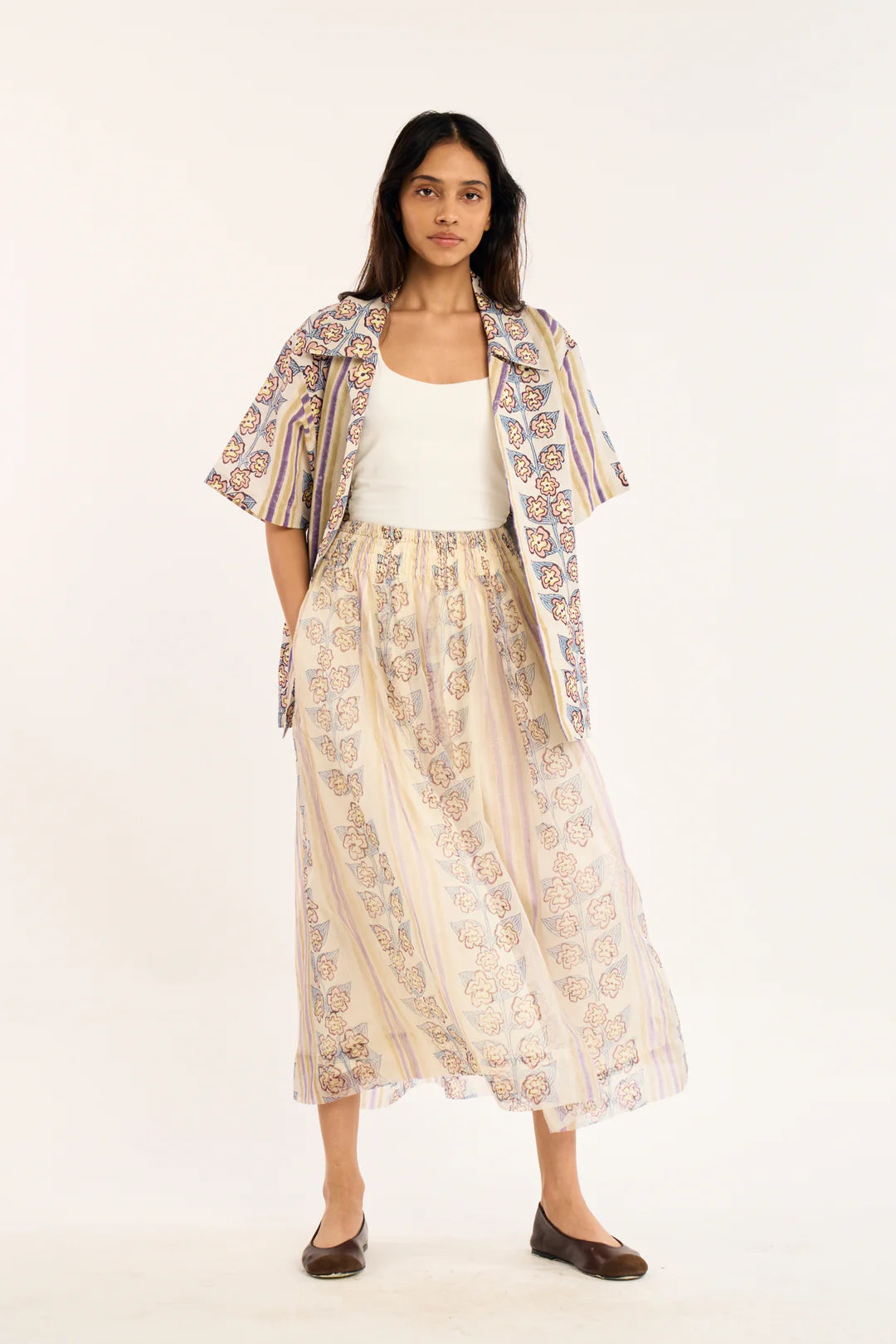 Rujuta Sheth-Alma Shirt in Atlas Floral Block