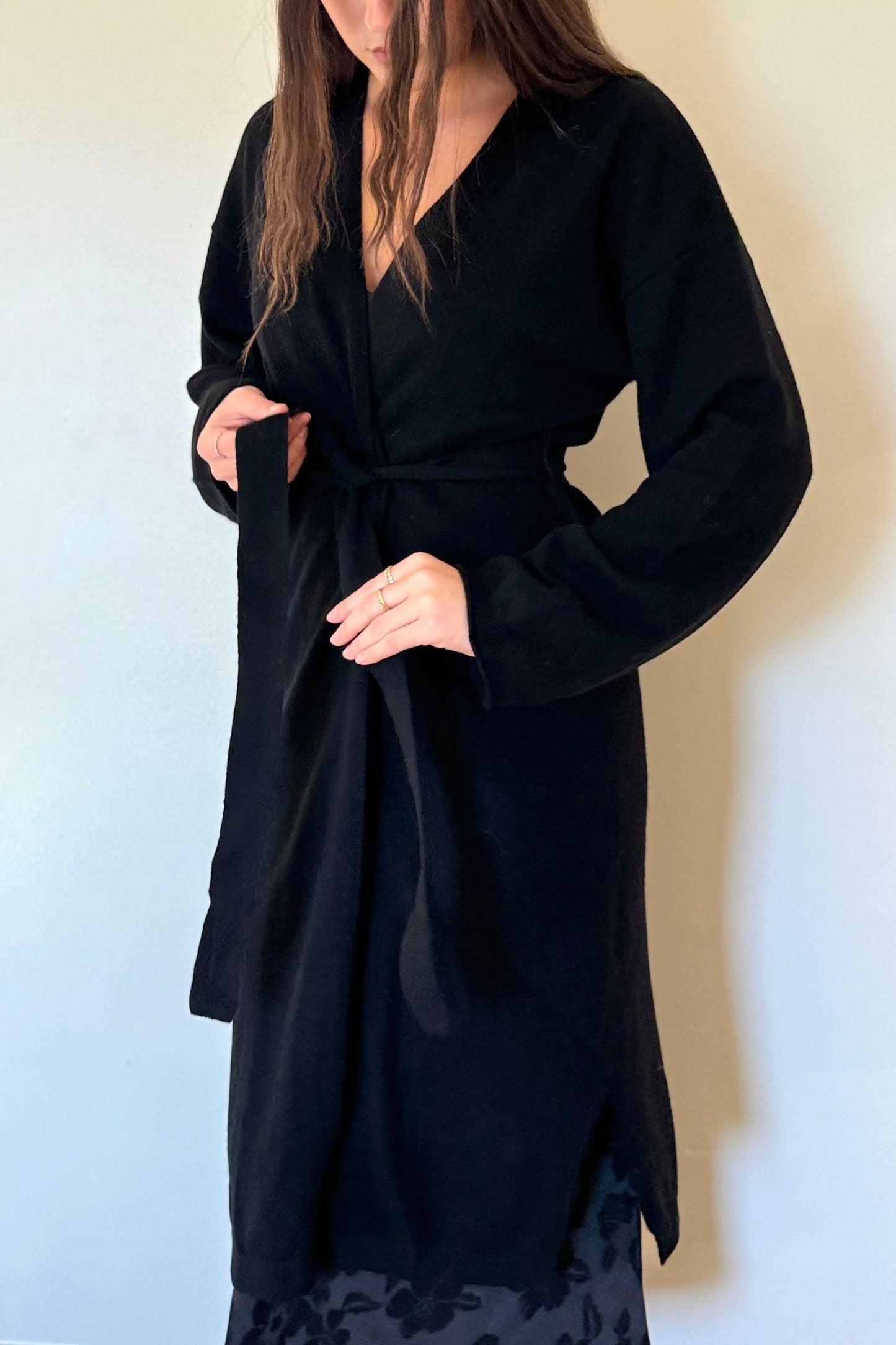 Crush Bambam Maxi Cardigan - Black