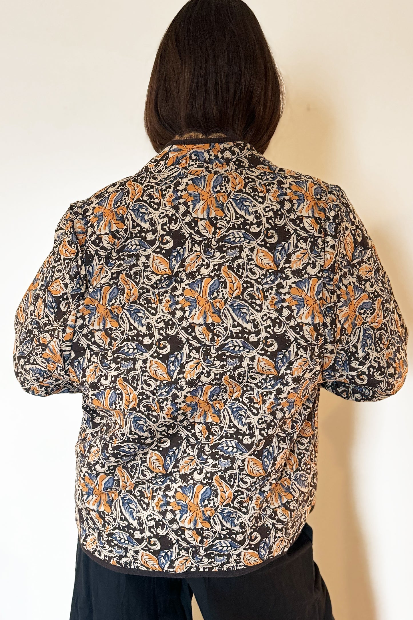 Louise Misha Reversible Nelina Jacket - Honey Charcoal Poem