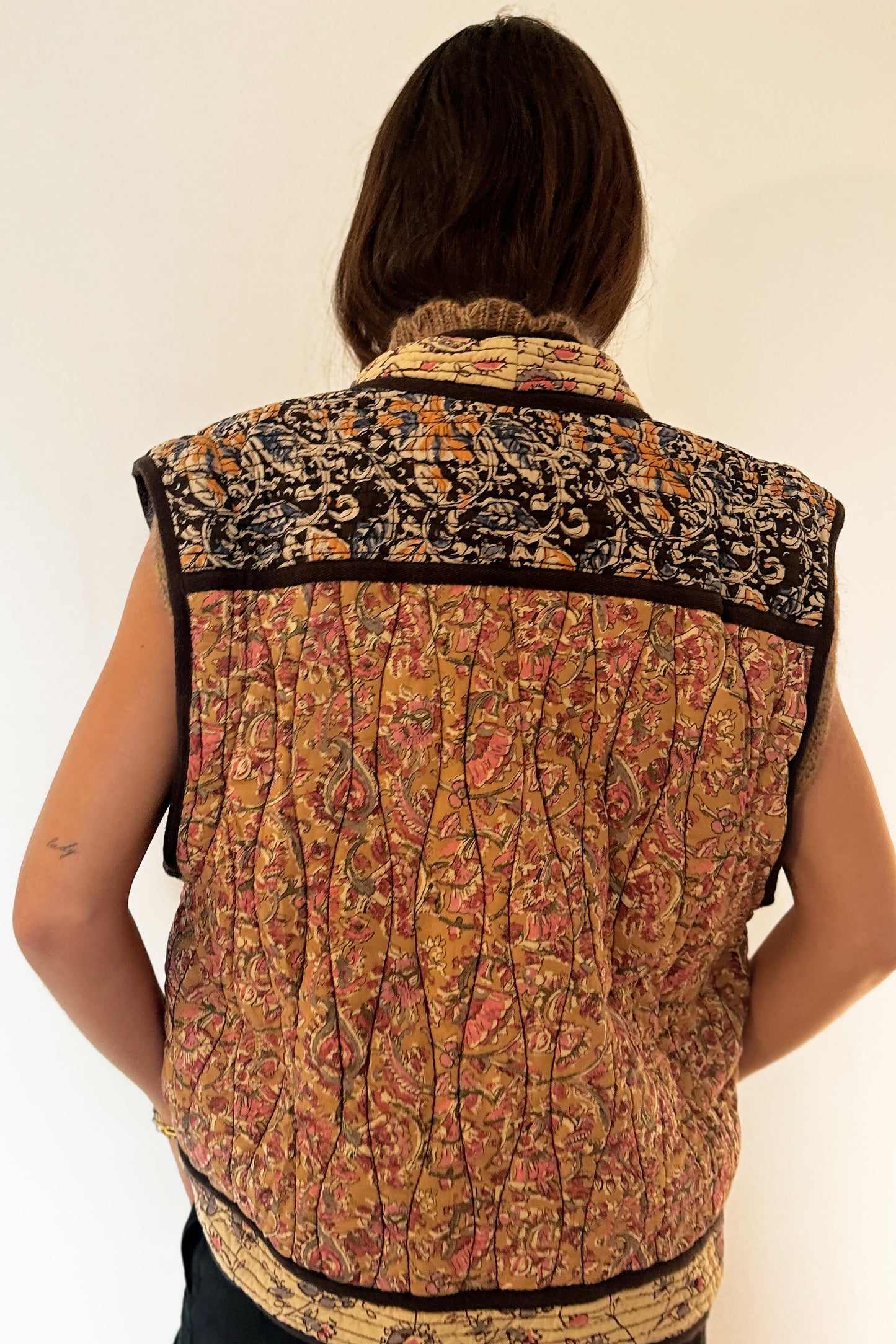 Louise Misha Reversible Nelina Jacket - Honey Charcoal Poem