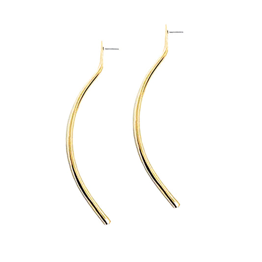 Long Bow Stud Earrings