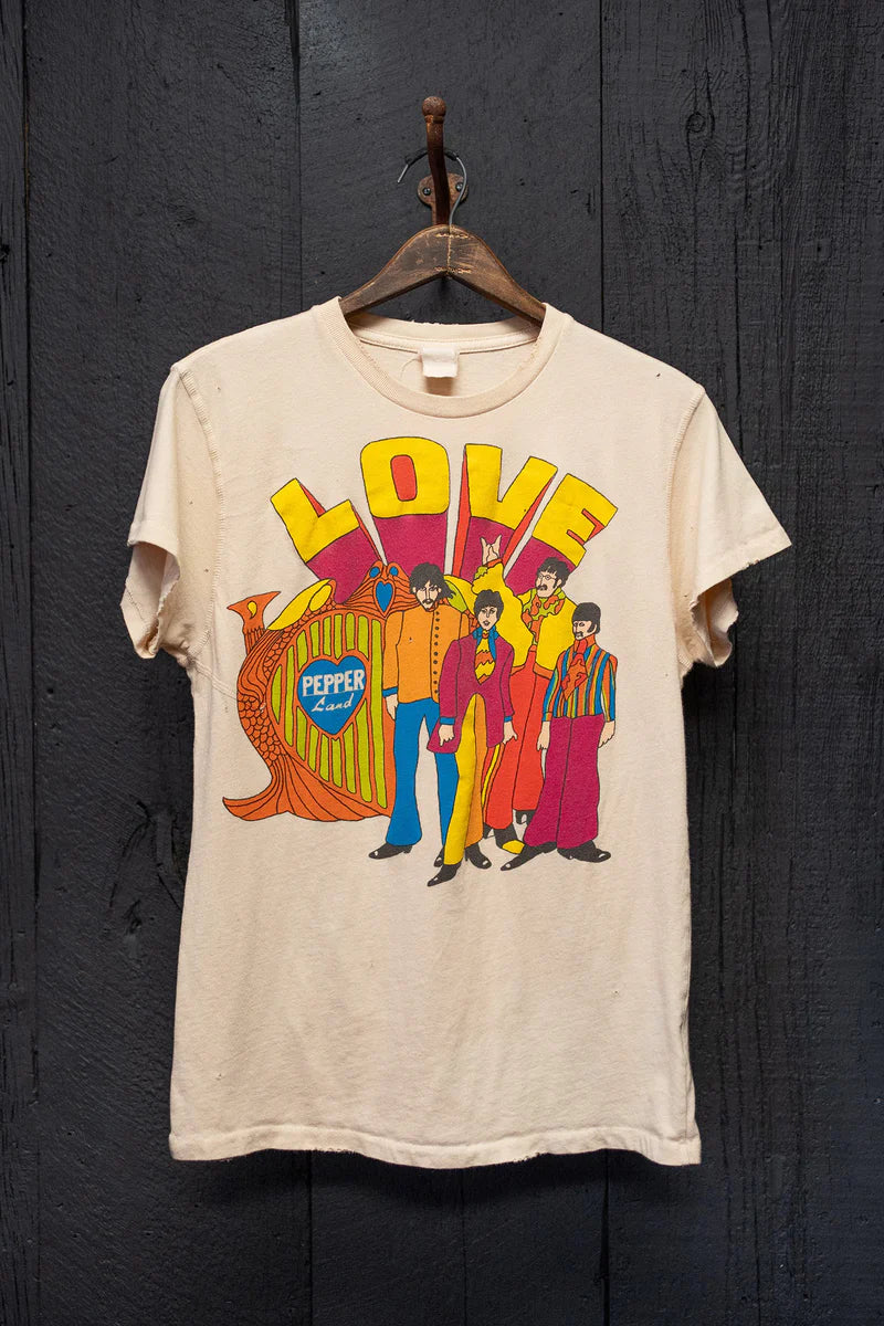 MadeWorn The Beatles Tee - Tea Stained