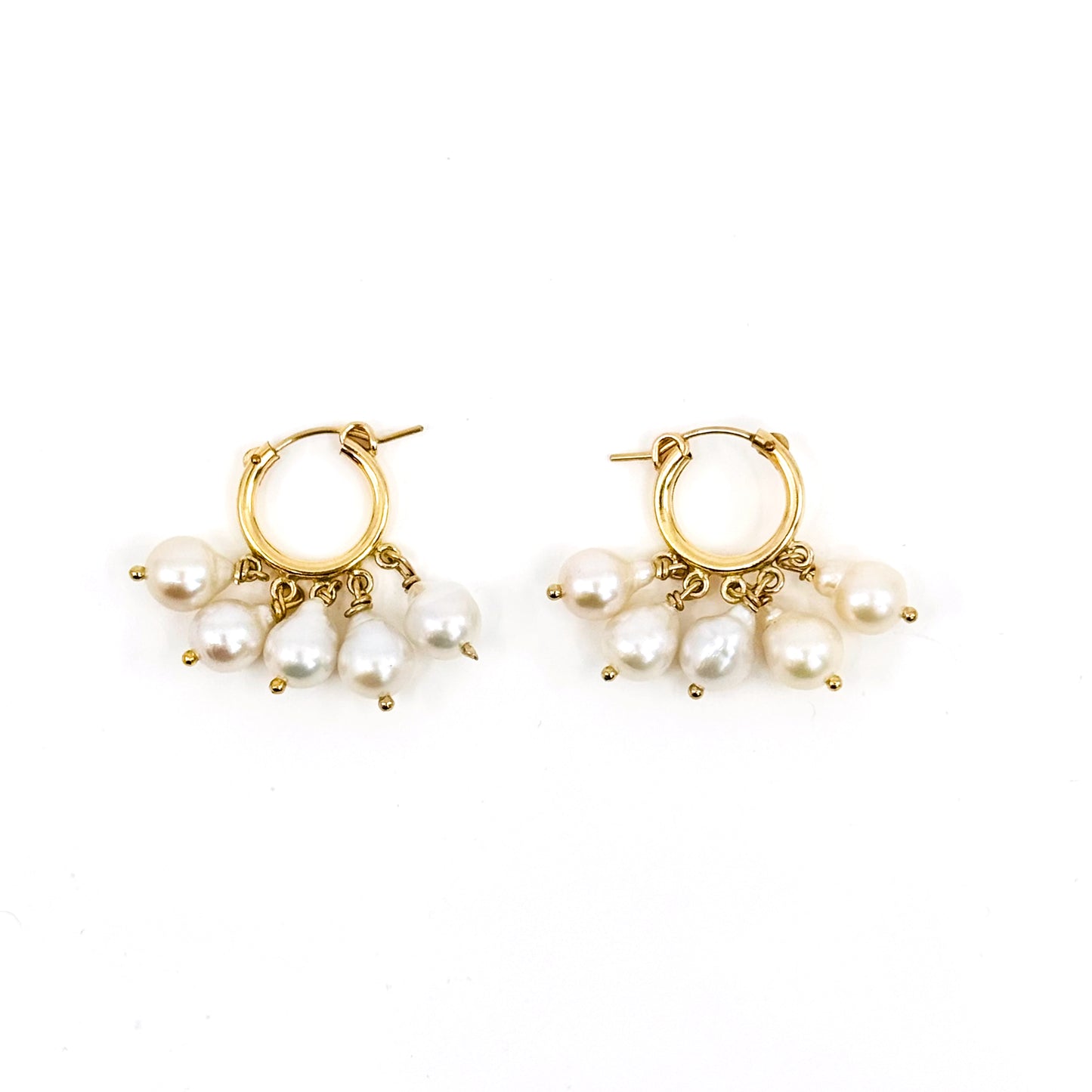 Pearl Bubble Hoops