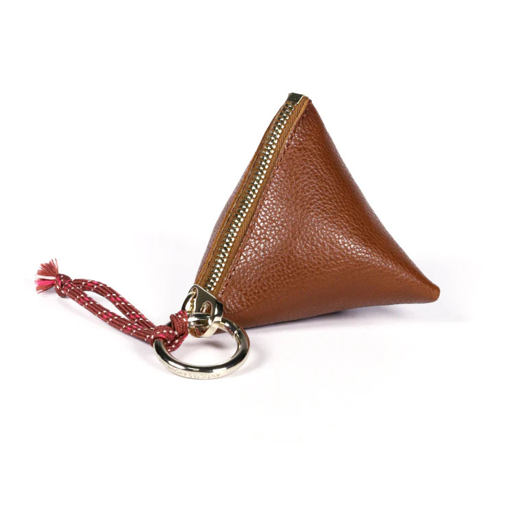 Craie Studio Pyramid Pouch - Grained Coffee