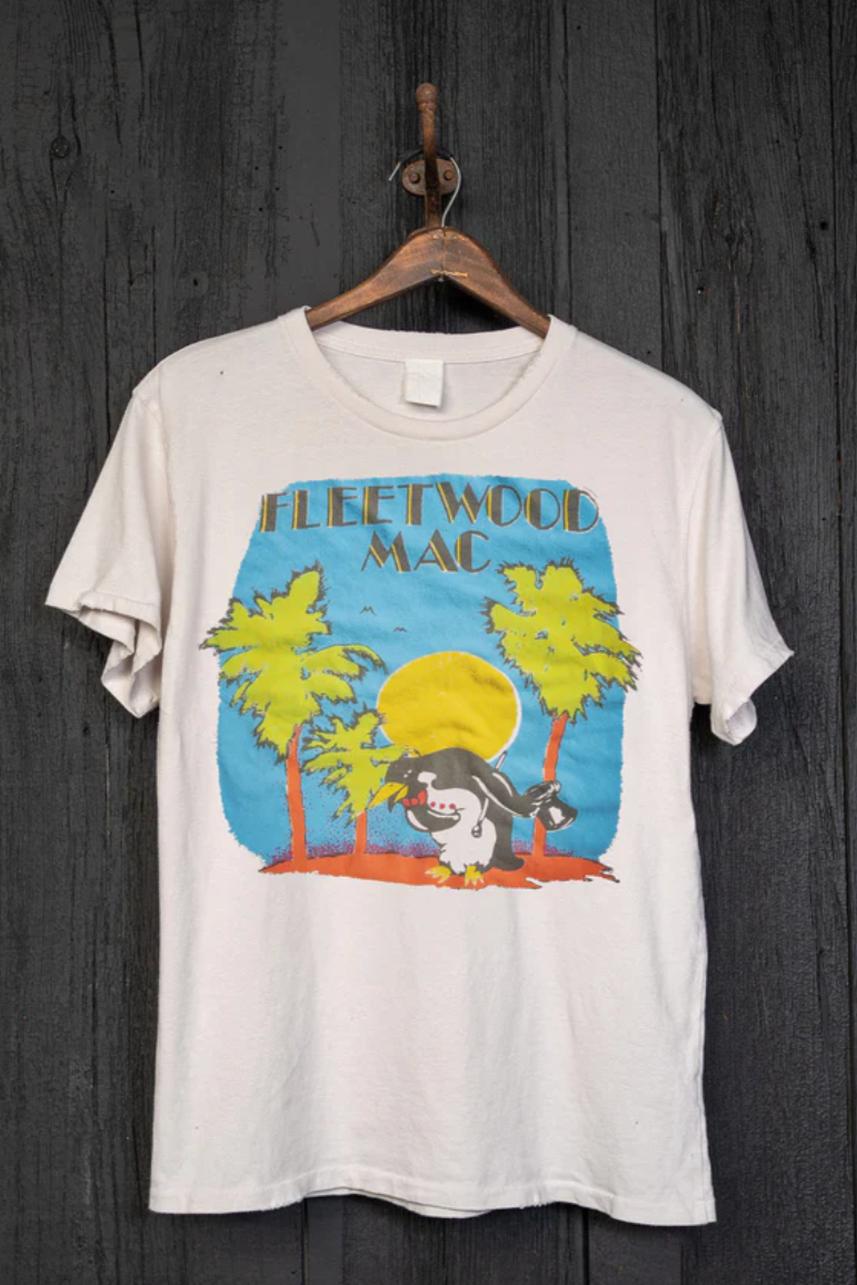 MadeWorn Fleetwood Mac Mens Crew Tee - Vintage White