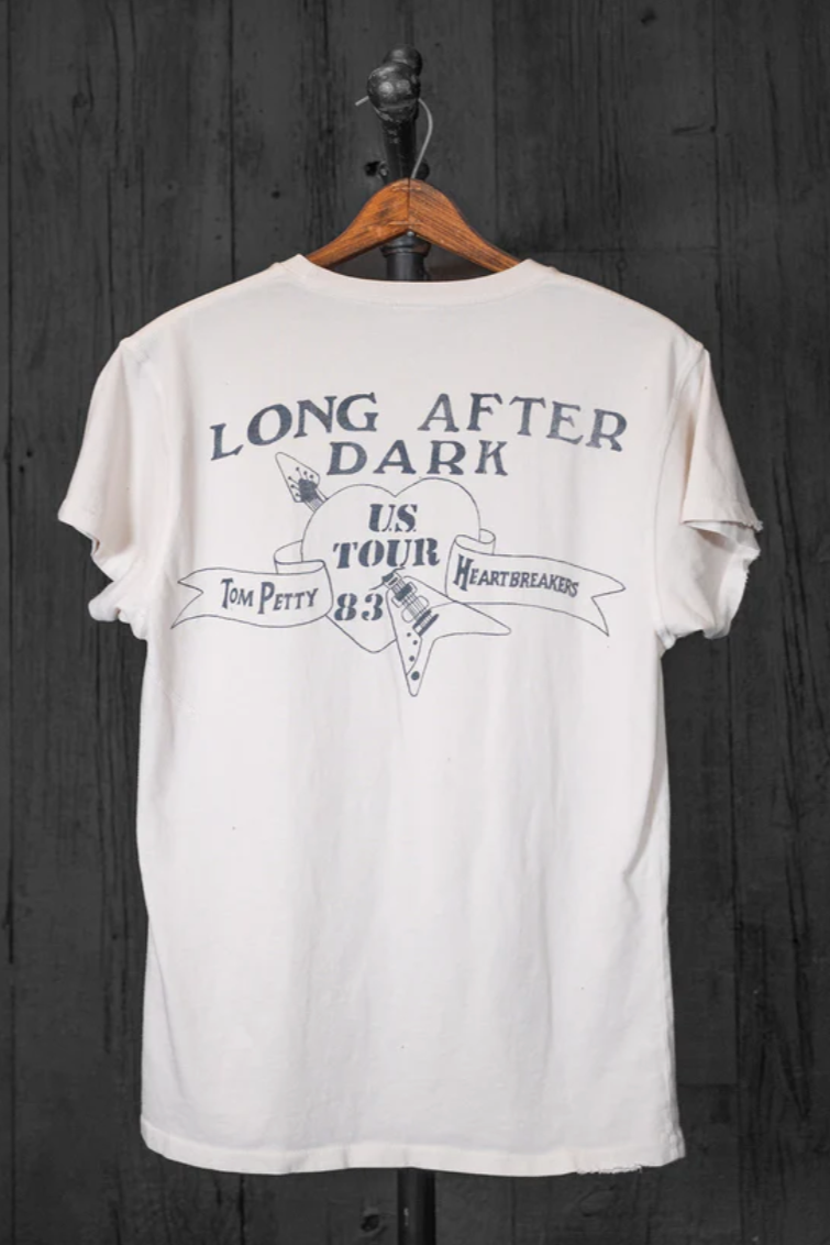 MadeWorn Tom Petty Mens Crew Tee - Vintage White