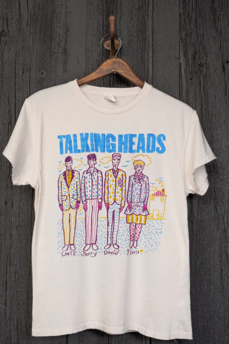MadeWorn Talking Heads Crew Tee - Vintage White
