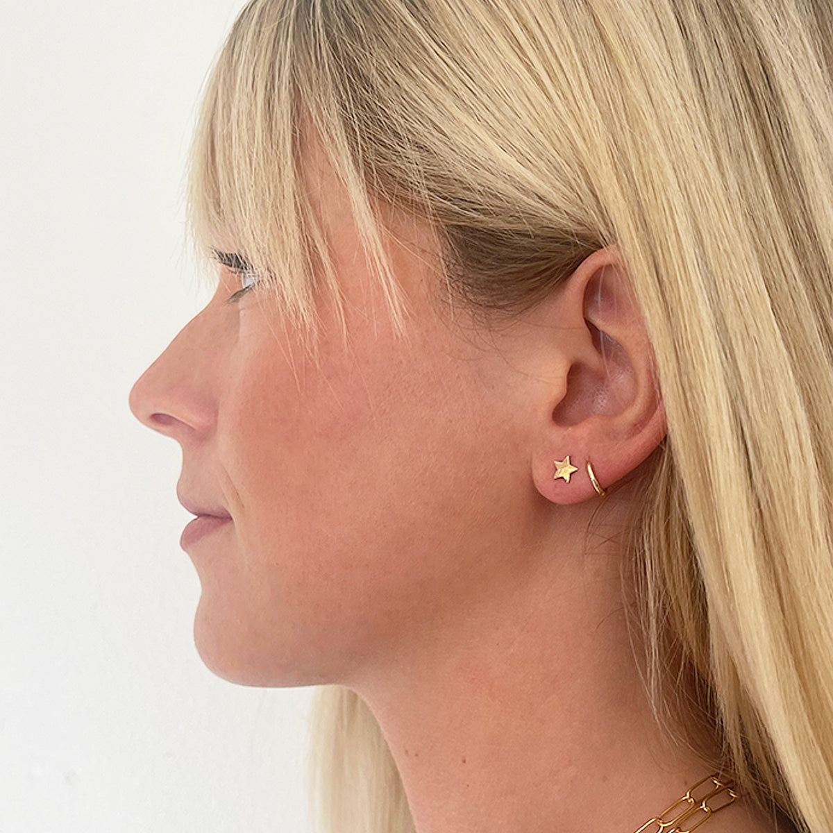 14k Tiny Shaped Studs