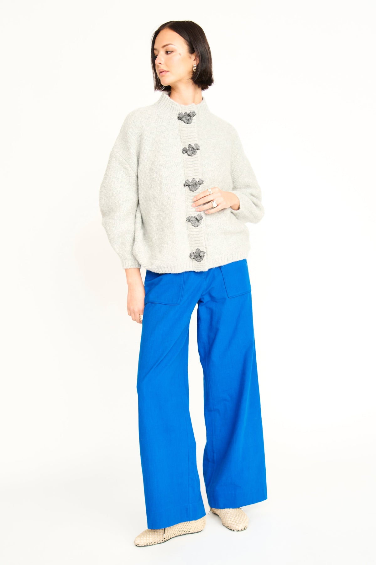 MIRTH - Cusco Knit Cardigan in Feather Maize