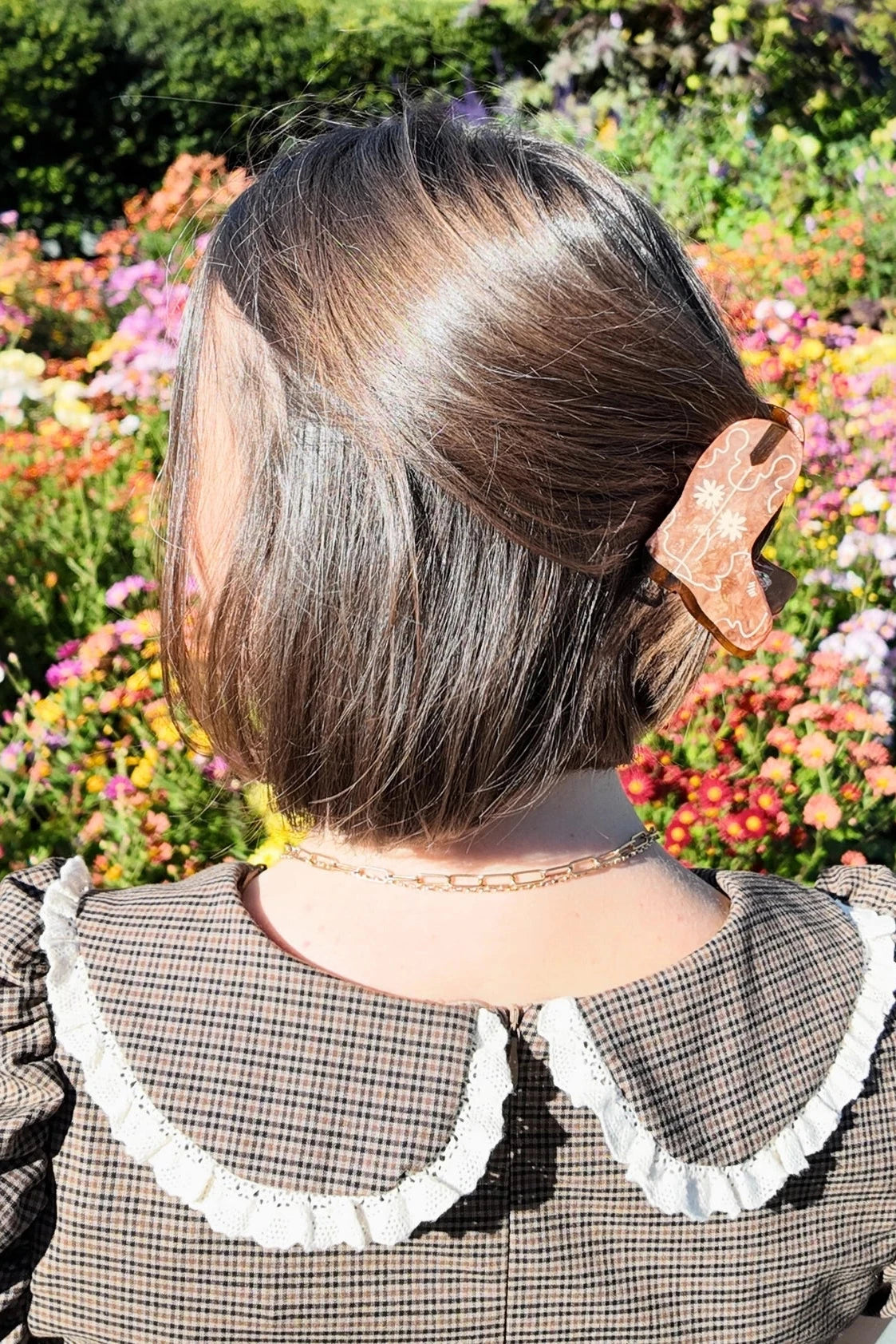 Solar Eclipse | Hand Painted Cowboy Boot Claw Hair Clip