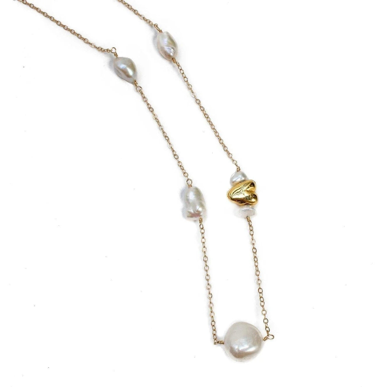 Dea Dia Pearl Satellite of Love Necklace