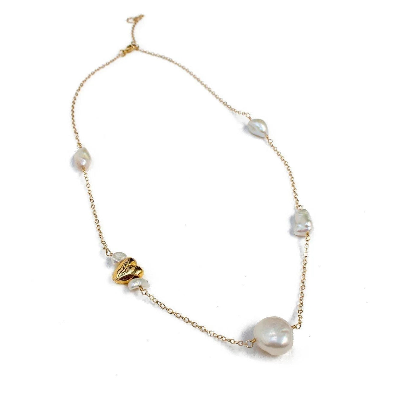Dea Dia Pearl Satellite of Love Necklace