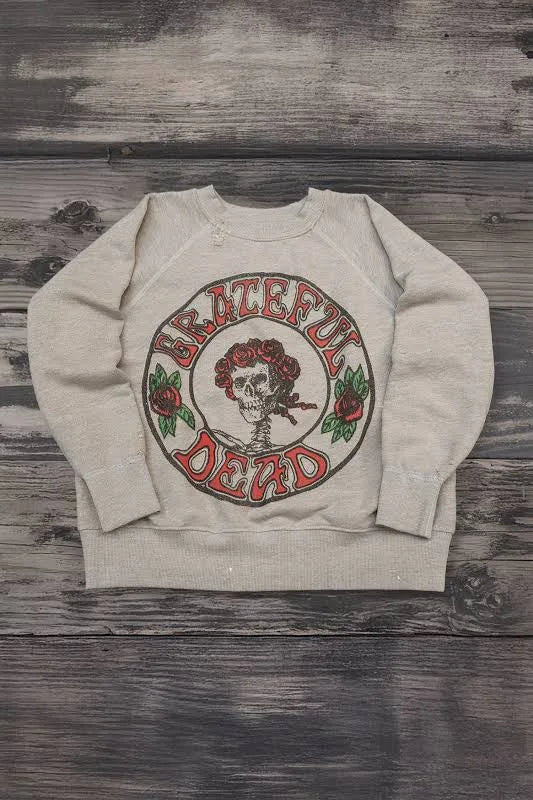 MadeWorn Grateful Dead Shrunken Sweatshirt - Heather Grey