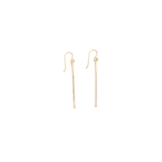 Gold Bar Earrings
