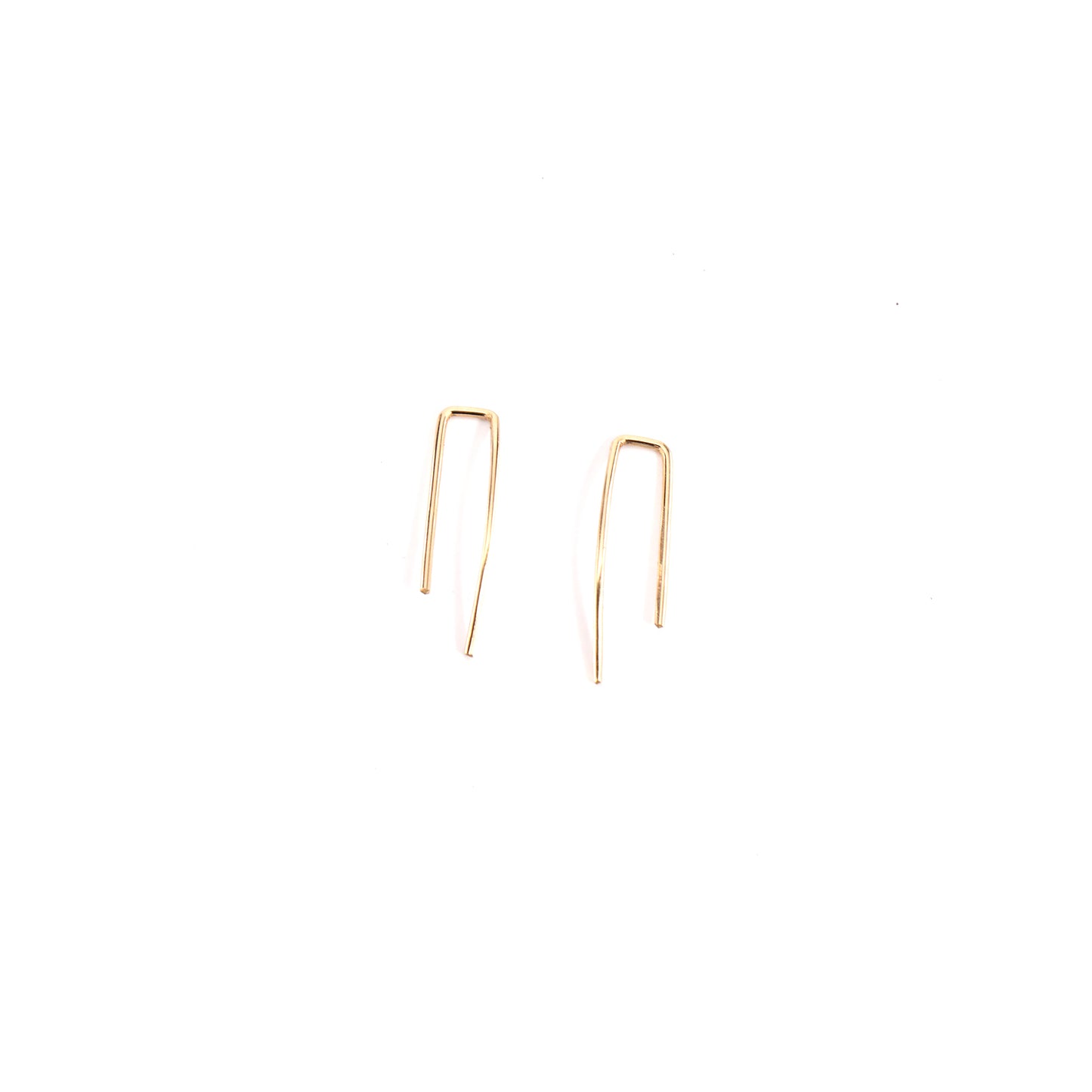 Gold Curved Ear Climbers