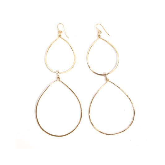Double Teardrop Earrings