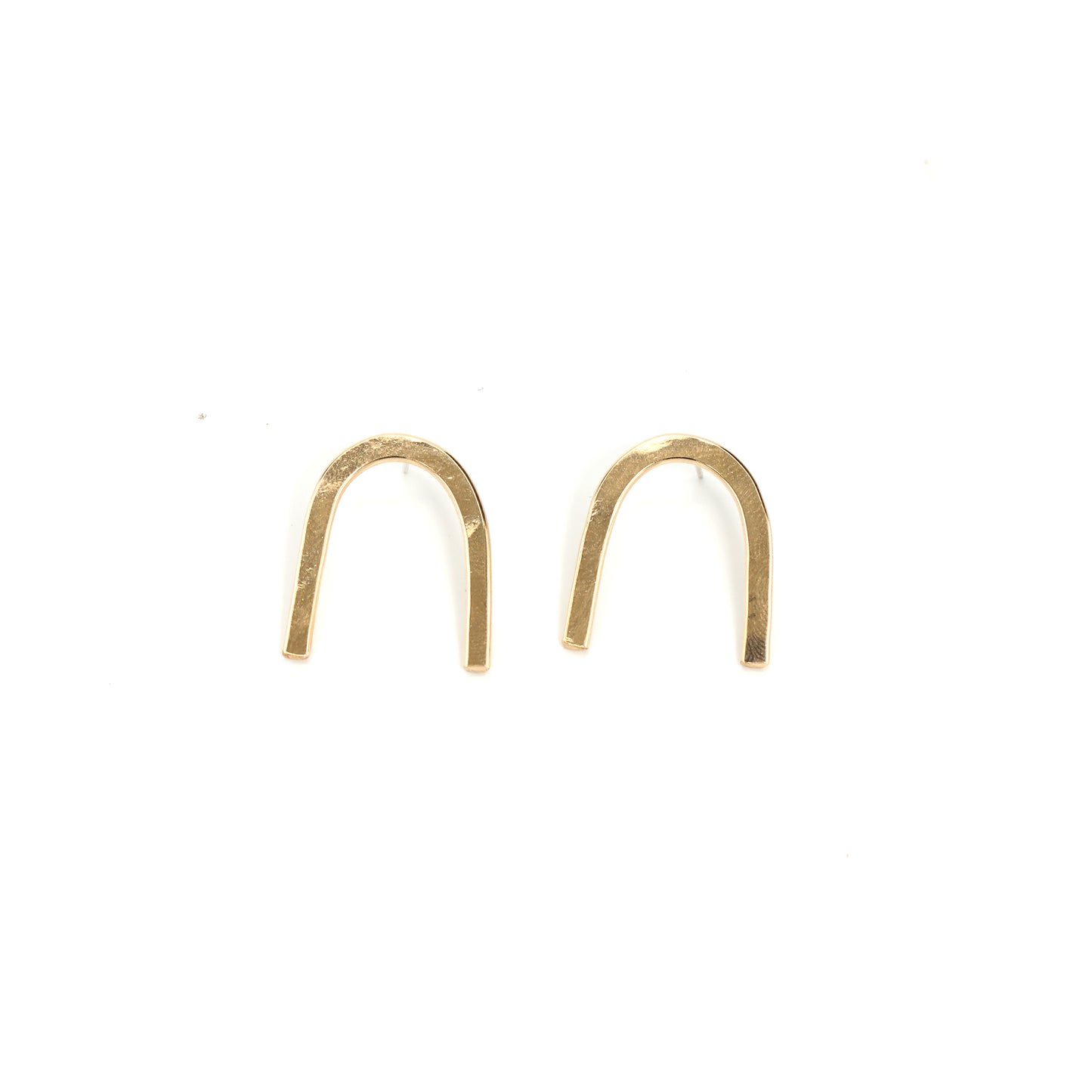 Gold Arc Earrings