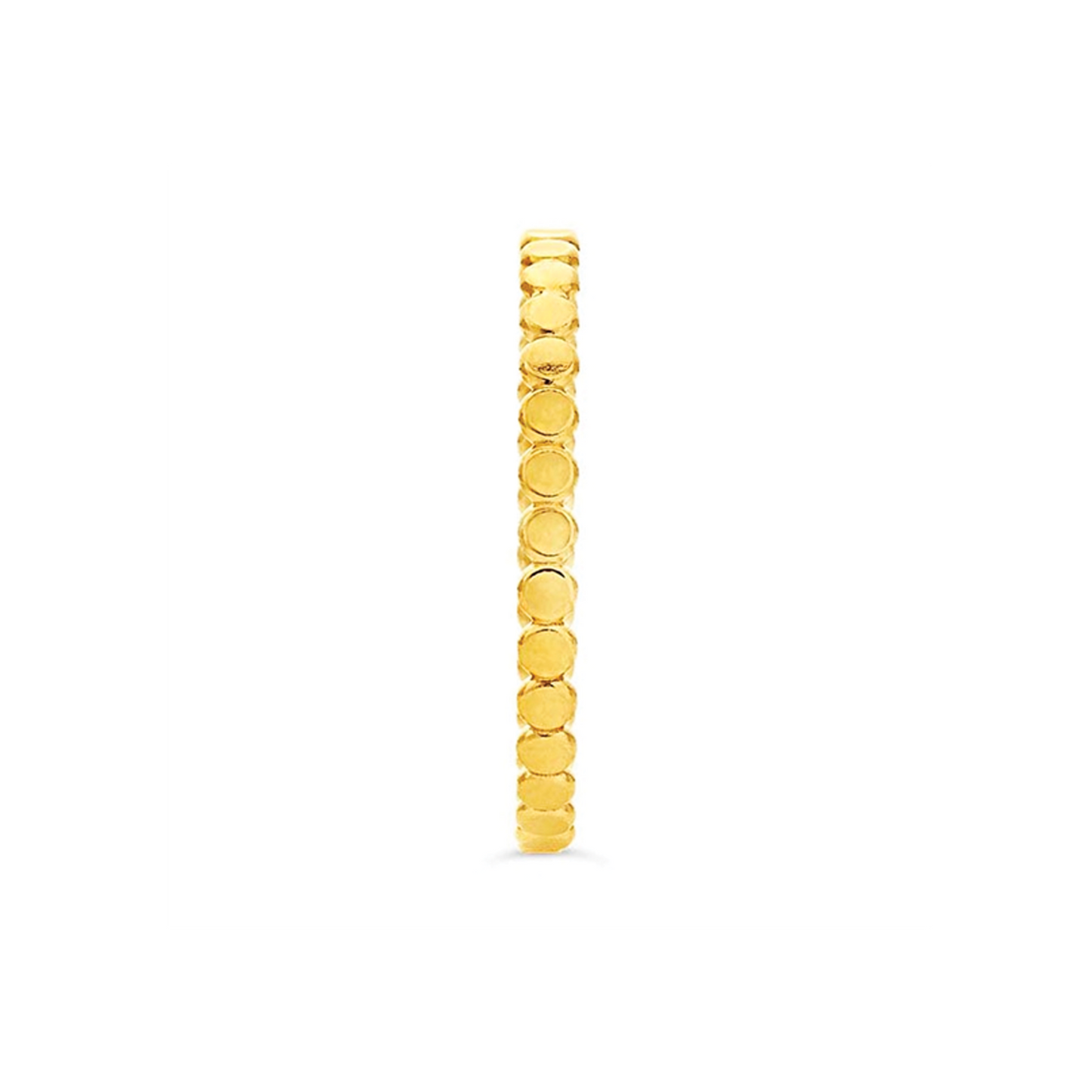 Thin Flat Beaded Stackable Ring