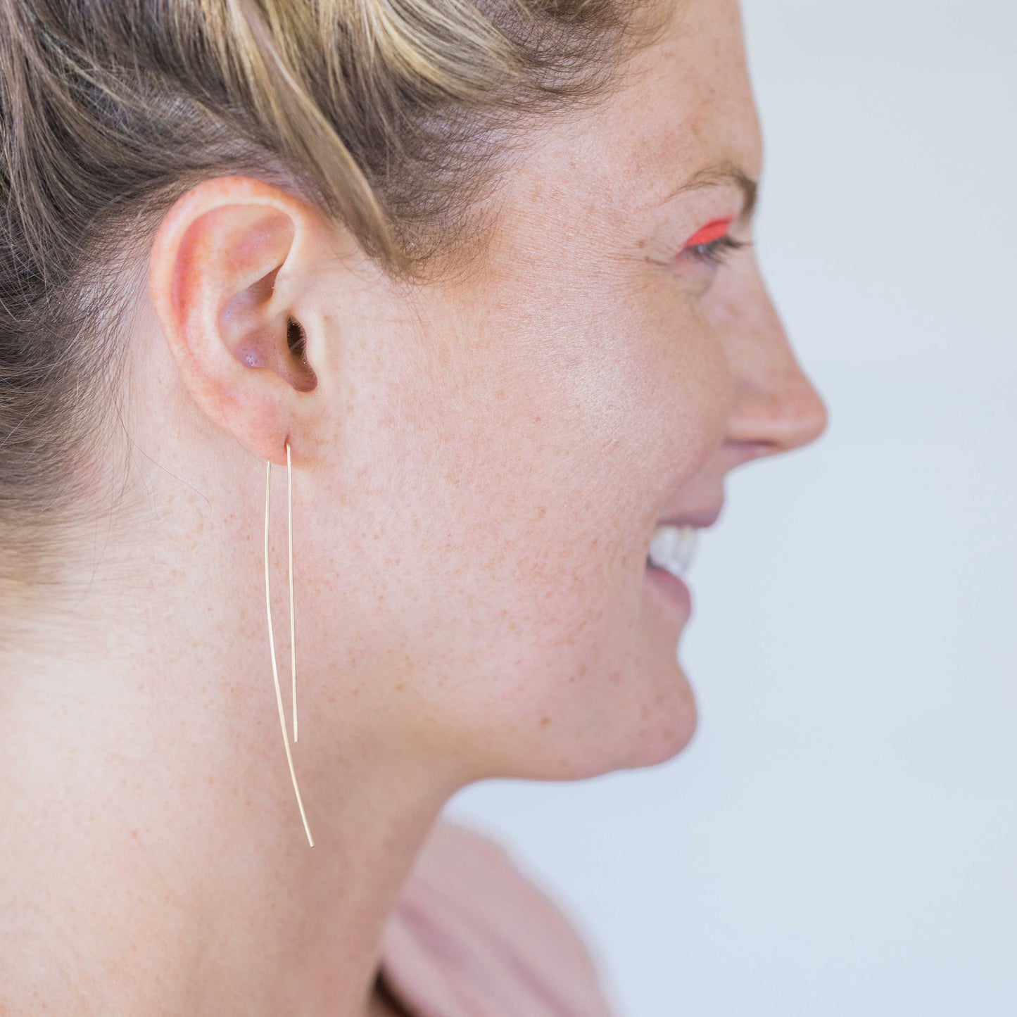 Long Half Curved Slider Earrings