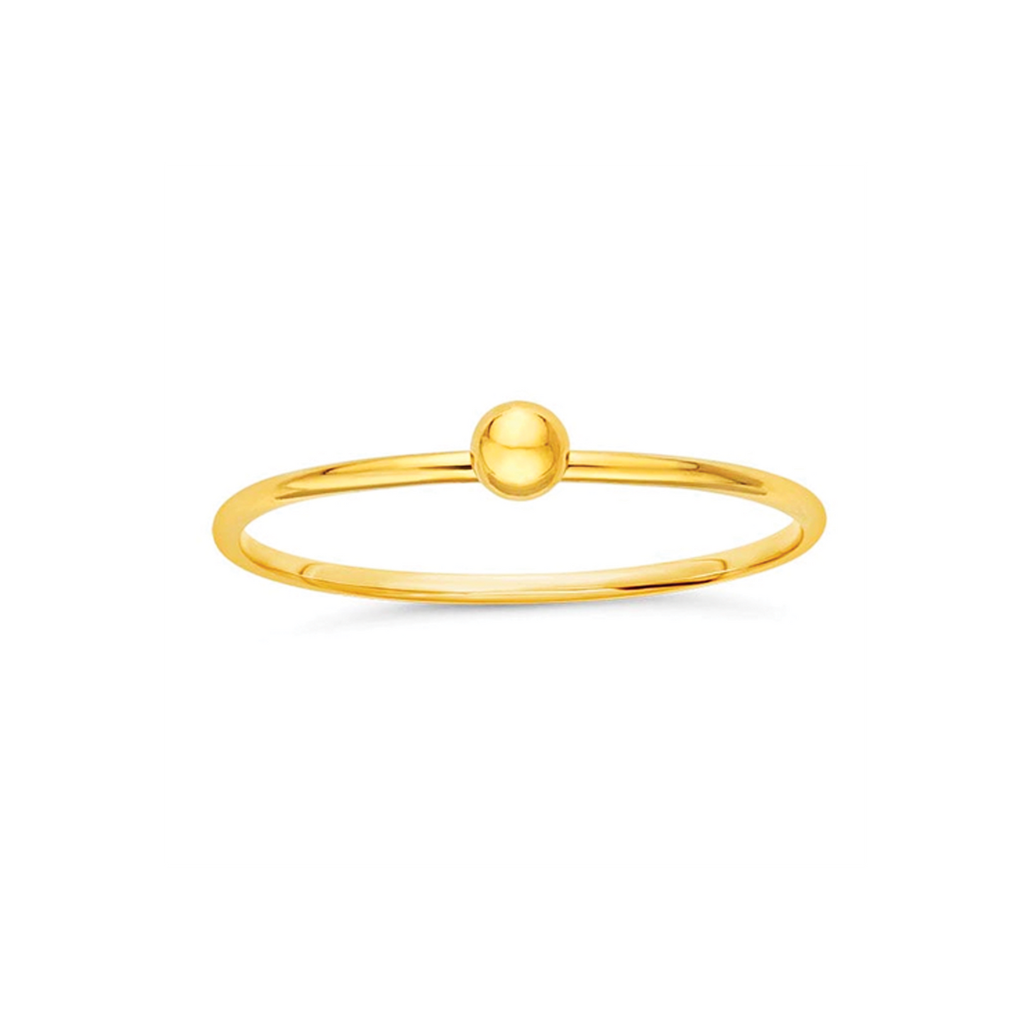Gold Ball Stackable Ring