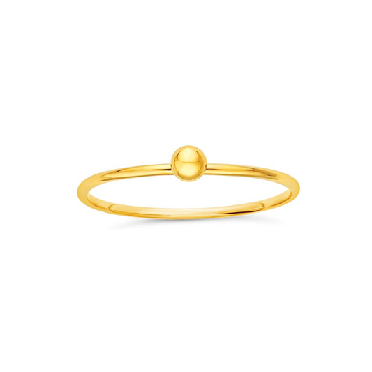 Gold Ball Stackable Ring