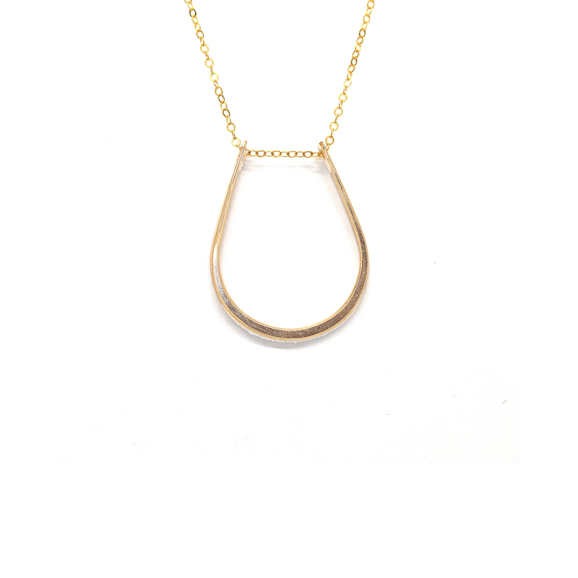 Goldbug Delicate Horseshoe Necklace