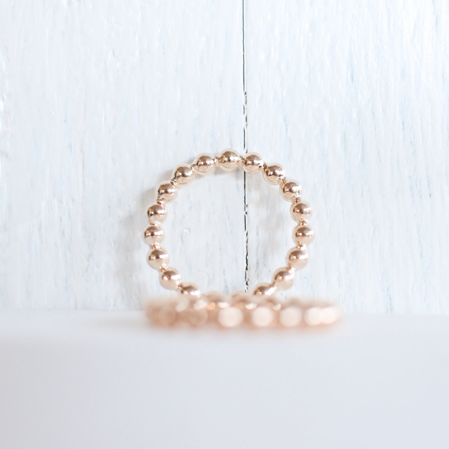 Thick Beaded Stackable Ring