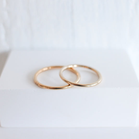 Medium Smooth Stackable Ring
