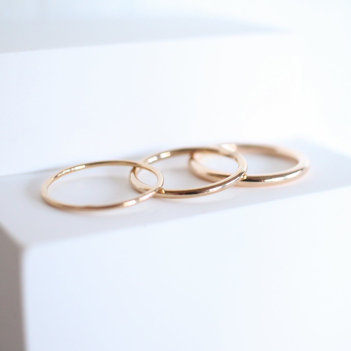 Thick Smooth Stackable Ring