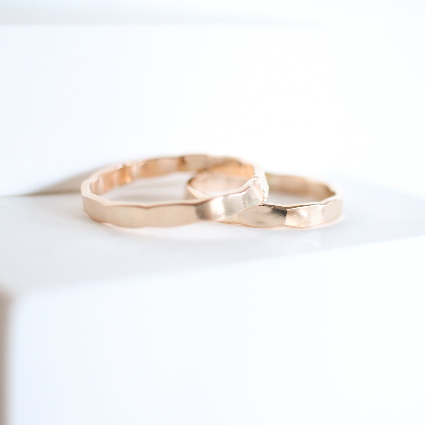 Medium Hammered Stackable Ring