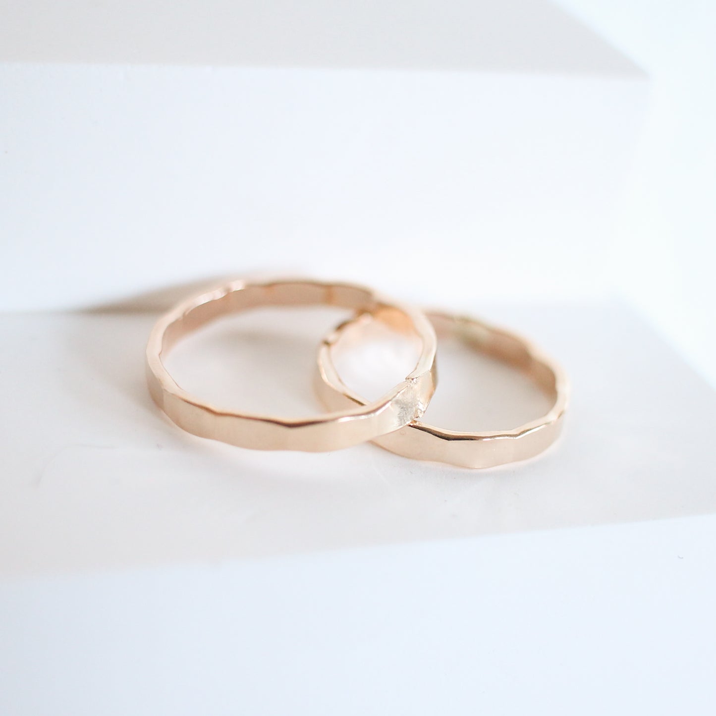 Medium Hammered Stackable Ring