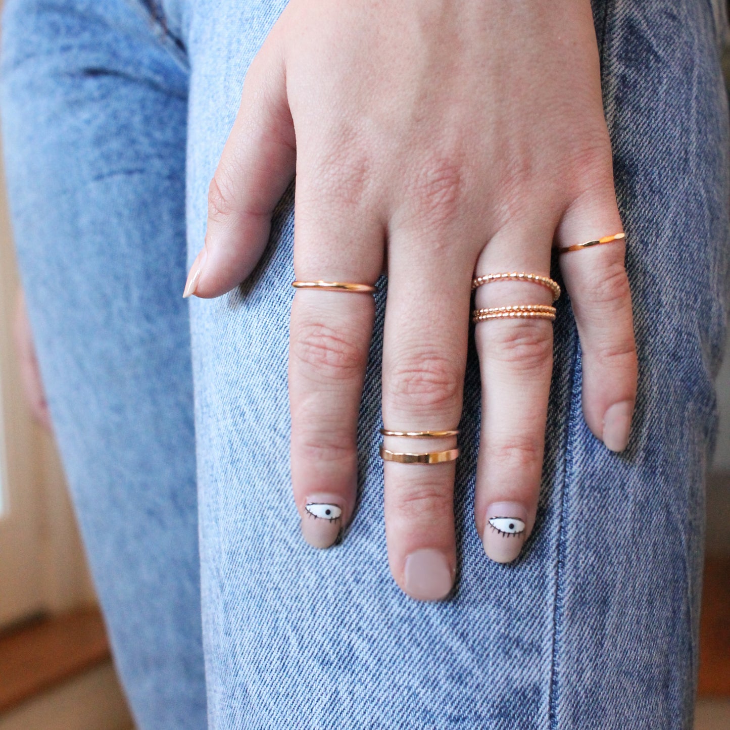 Thin Smooth Stackable Ring