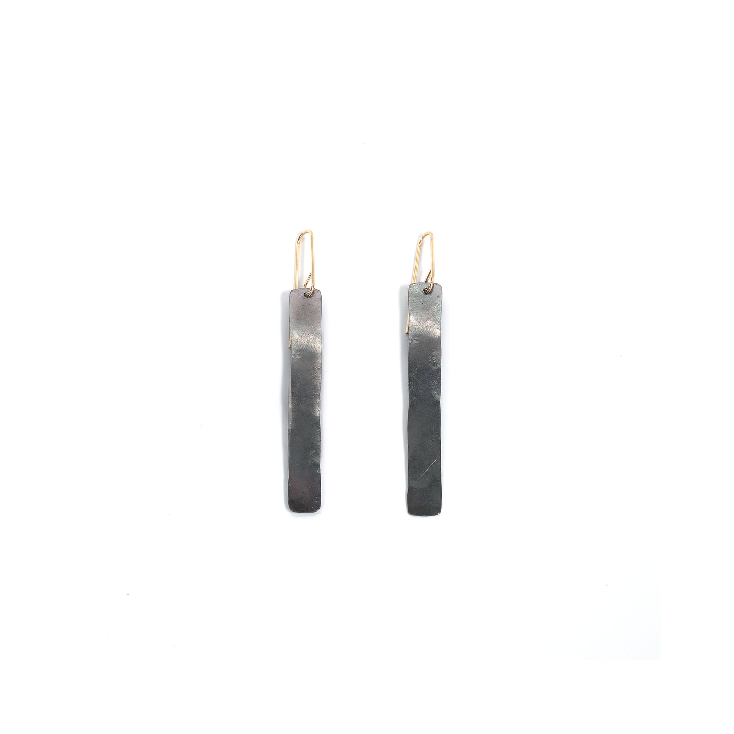Mixed Metal Bar Earring